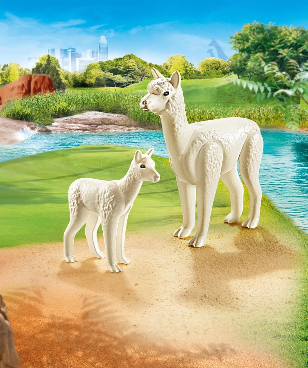Playmobil Family Fun Alpaca met baby 70350 - Multicolor