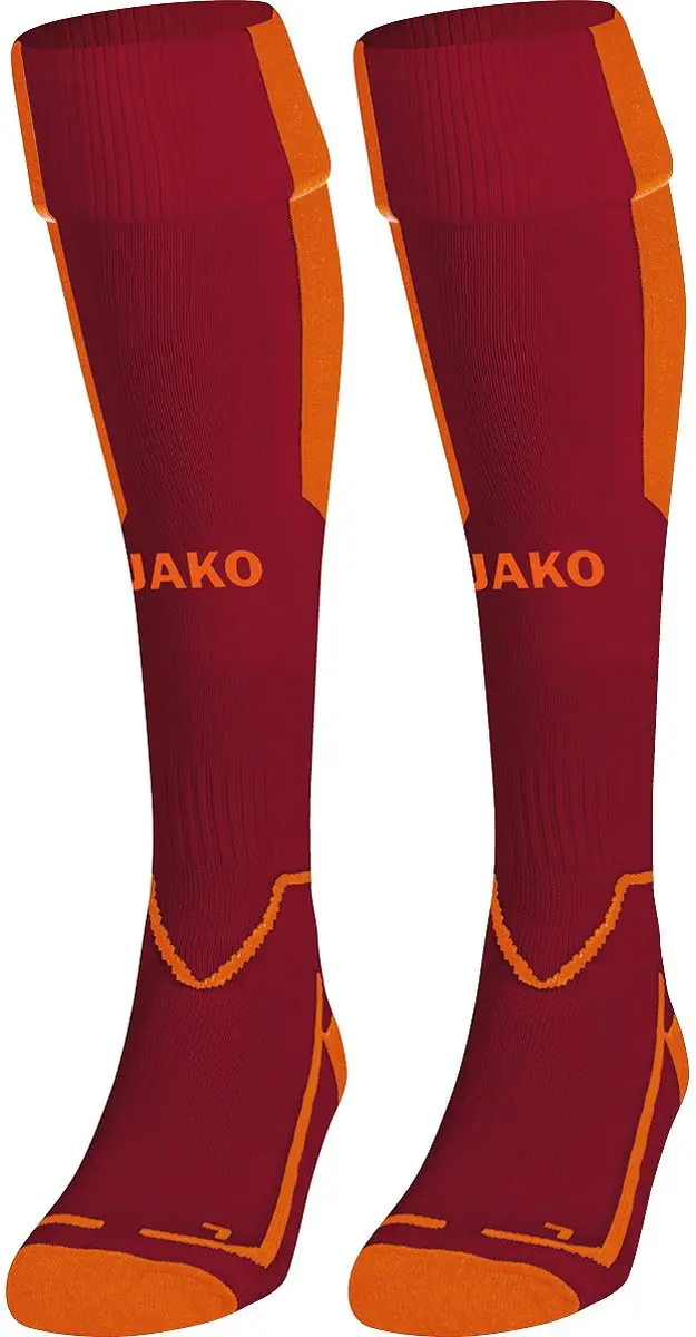 JAKO Lazio Voetbalkousen 31-34 - Fluorooranje/Wijnrood
