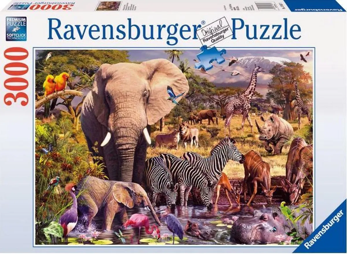 Ravensburger Afrikaanse Dierenwereld Legpuzzel 3000 Stuks - 170371