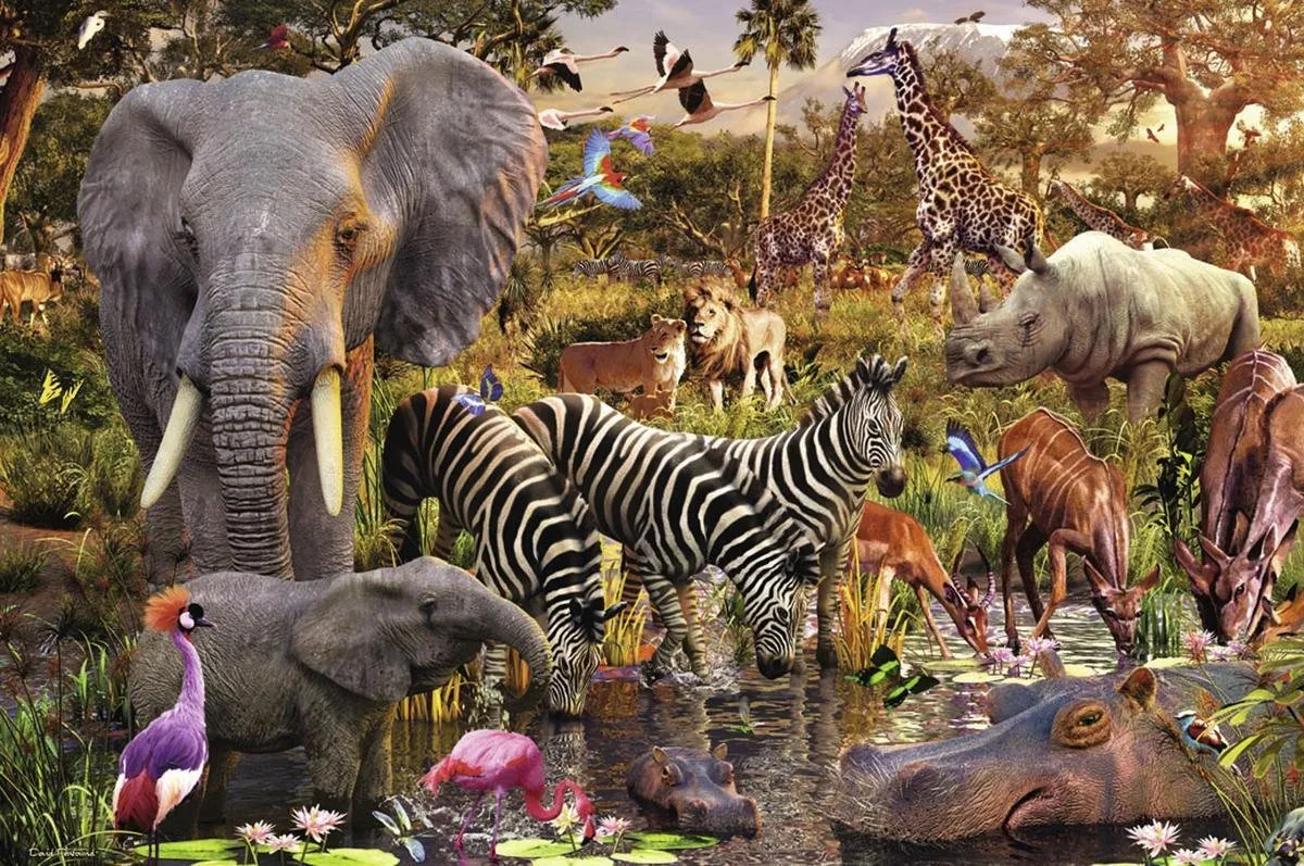 Ravensburger Afrikaanse Dierenwereld Legpuzzel 3000 Stuks - 170371
