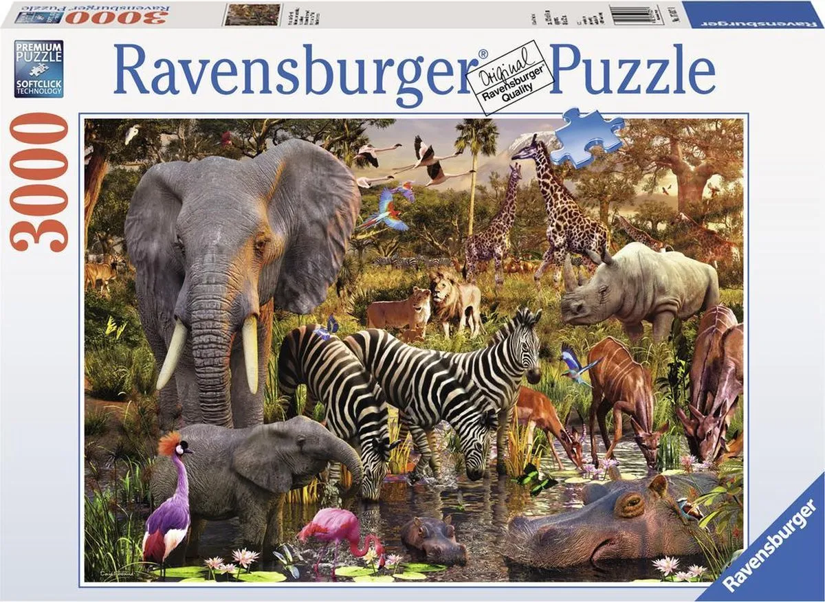 Ravensburger Afrikaanse Dierenwereld Legpuzzel 3000 Stuks - 170371