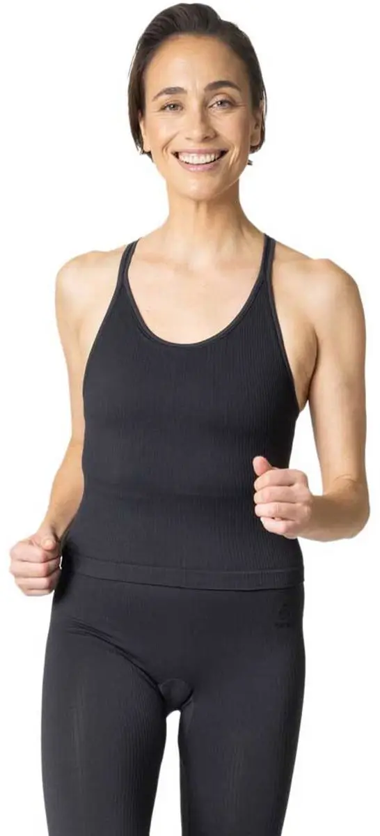 Odlo Active 365 2-in-1 Mouwloos T-shirt Zwart L Vrouw