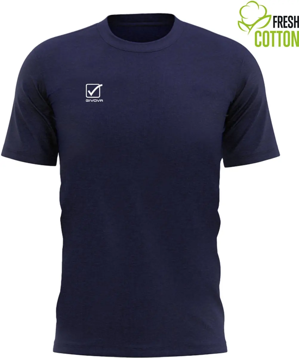 T-shirt Givova Cotone Marineblauw Blauw