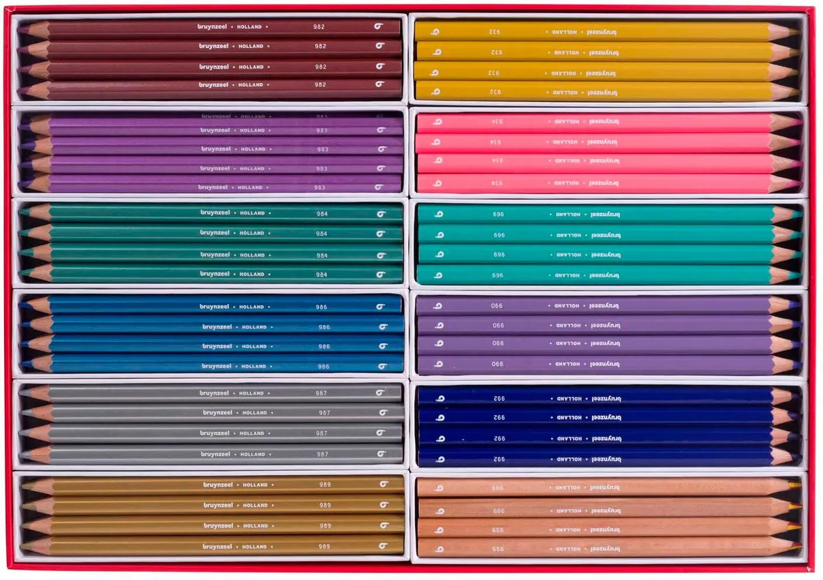 BRUYNZEEL Metallic Trendkleuren Potlodenset 144 Stuks