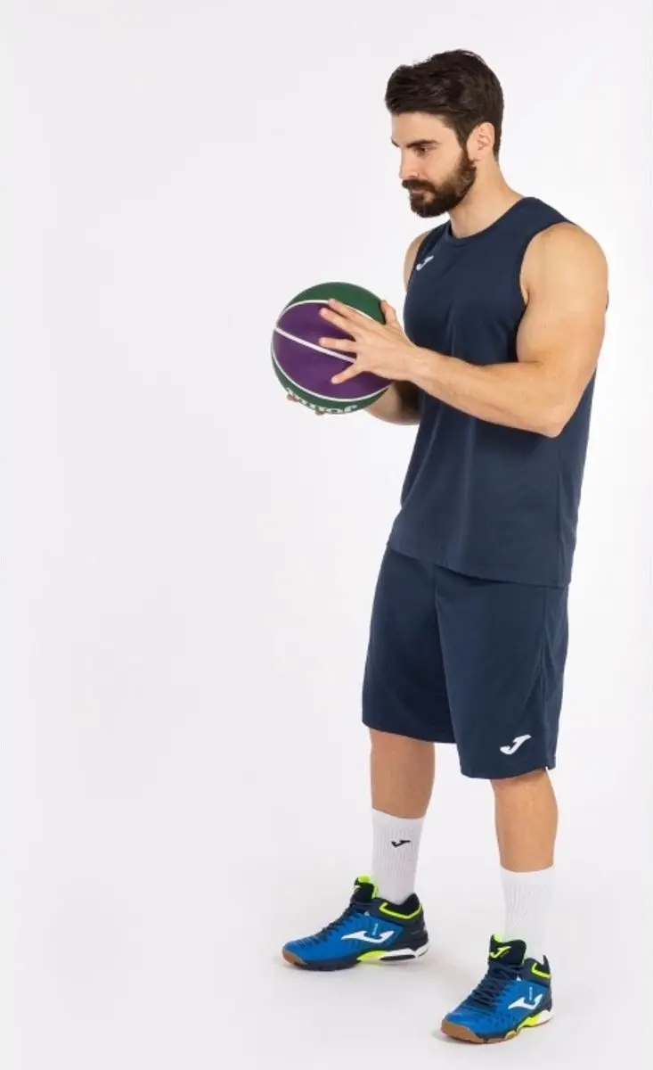 Joma Nobel Basketbalshort Heren L - Marine - afbeelding 2 van 6