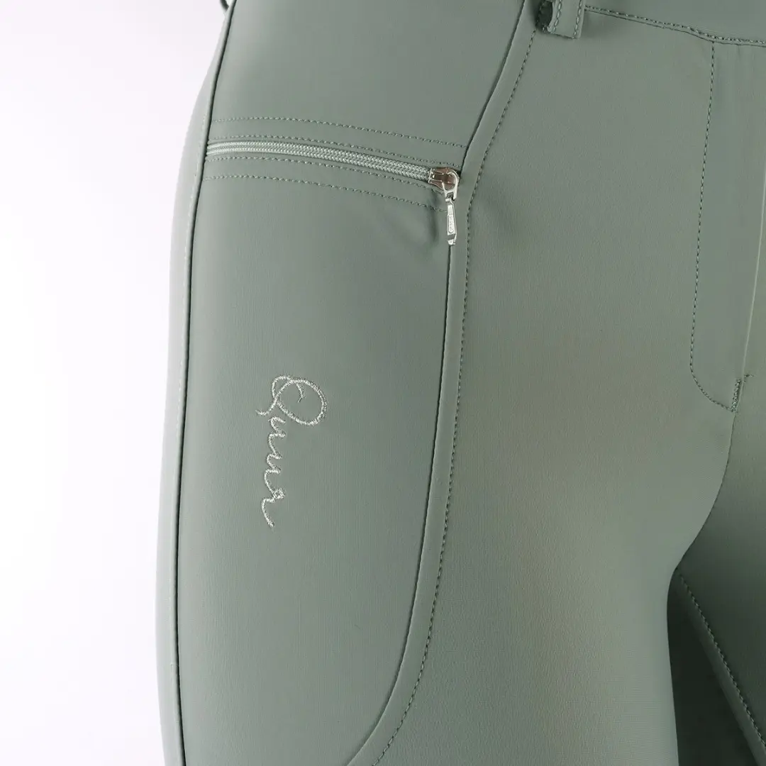 QUUR Qneela Full Grip Paardrijbroek 32 - Lichtgroen