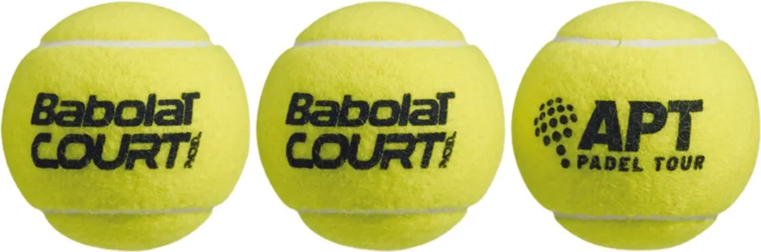 Babolat Court X3 Padelballen - 3 Stuks - Geel - afbeelding 6 van 6