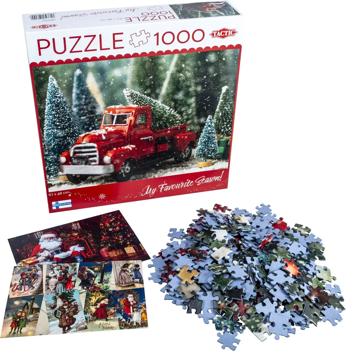 Tactic Puzzle 1000 XMAS Kerstboomwagen - 1000 Stuks - Meerkleurig