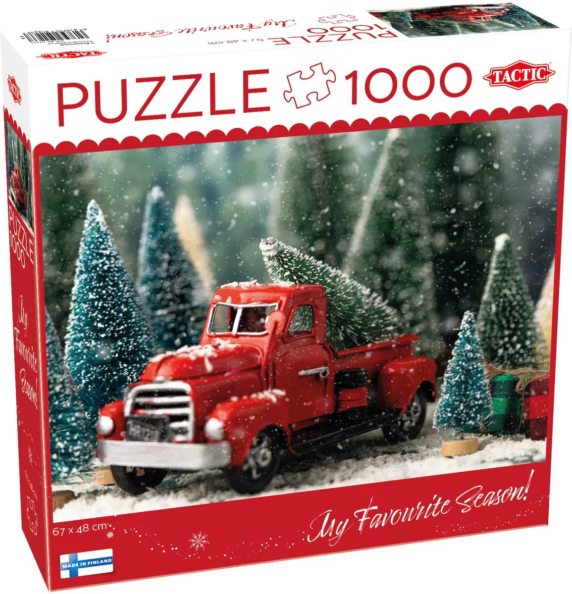 Tactic Puzzle 1000 XMAS Kerstboomwagen