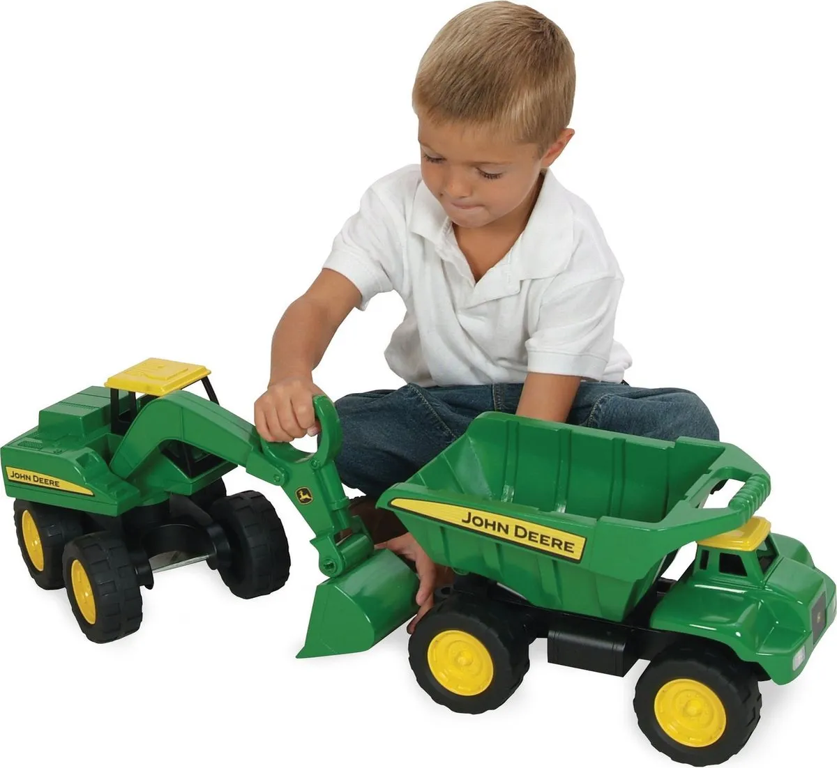 Tomy Big Scoop Graafmachine John Deere - Groen