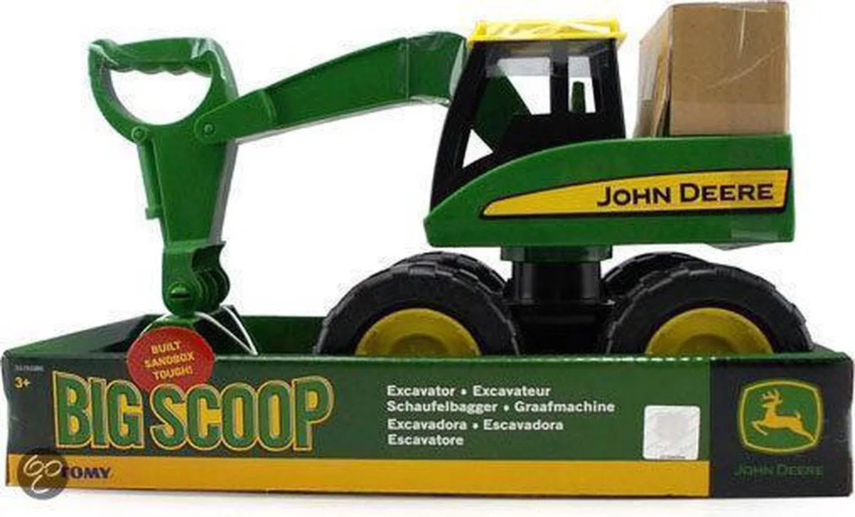 Tomy Big Scoop Graafmachine John Deere - Groen