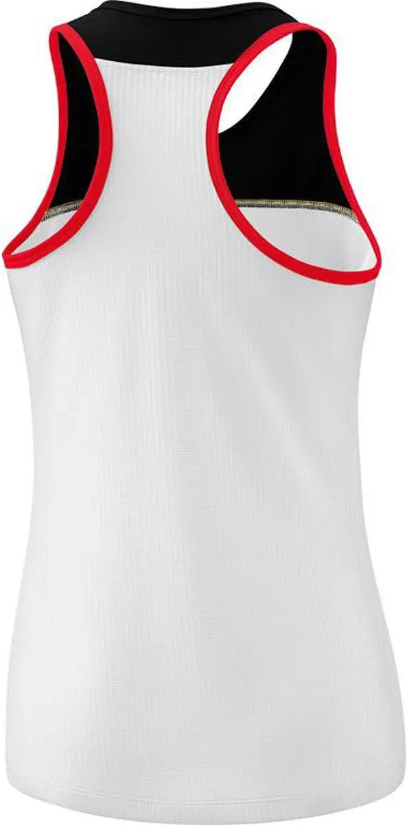 Erima Change Tanktop Dames - 42 - Wit/Zwart/Rood