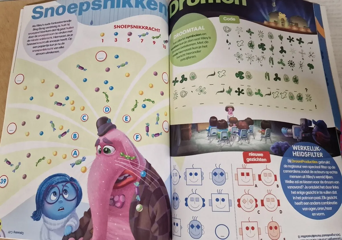 Disney Cars Finding Nemo Inside Out Ratatouille Doeboek - 50 Pagina's