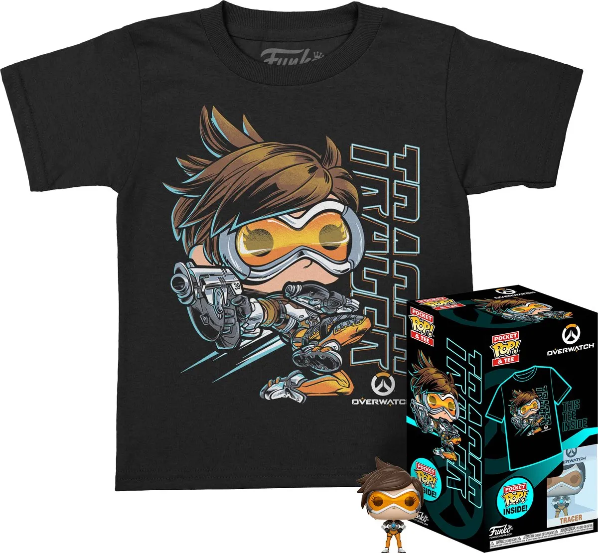 Funko Pocket Pop Tee Box Overwatch Tracer T-Shirt