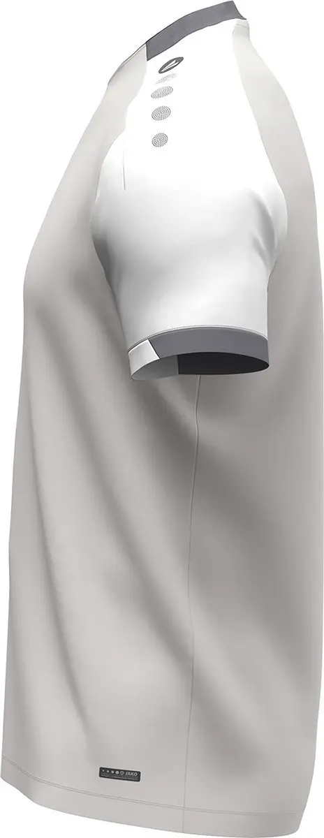 JAKO Dynamic T-Shirt Kinderen 140 - Lichtgrijs/Wit/Grijs