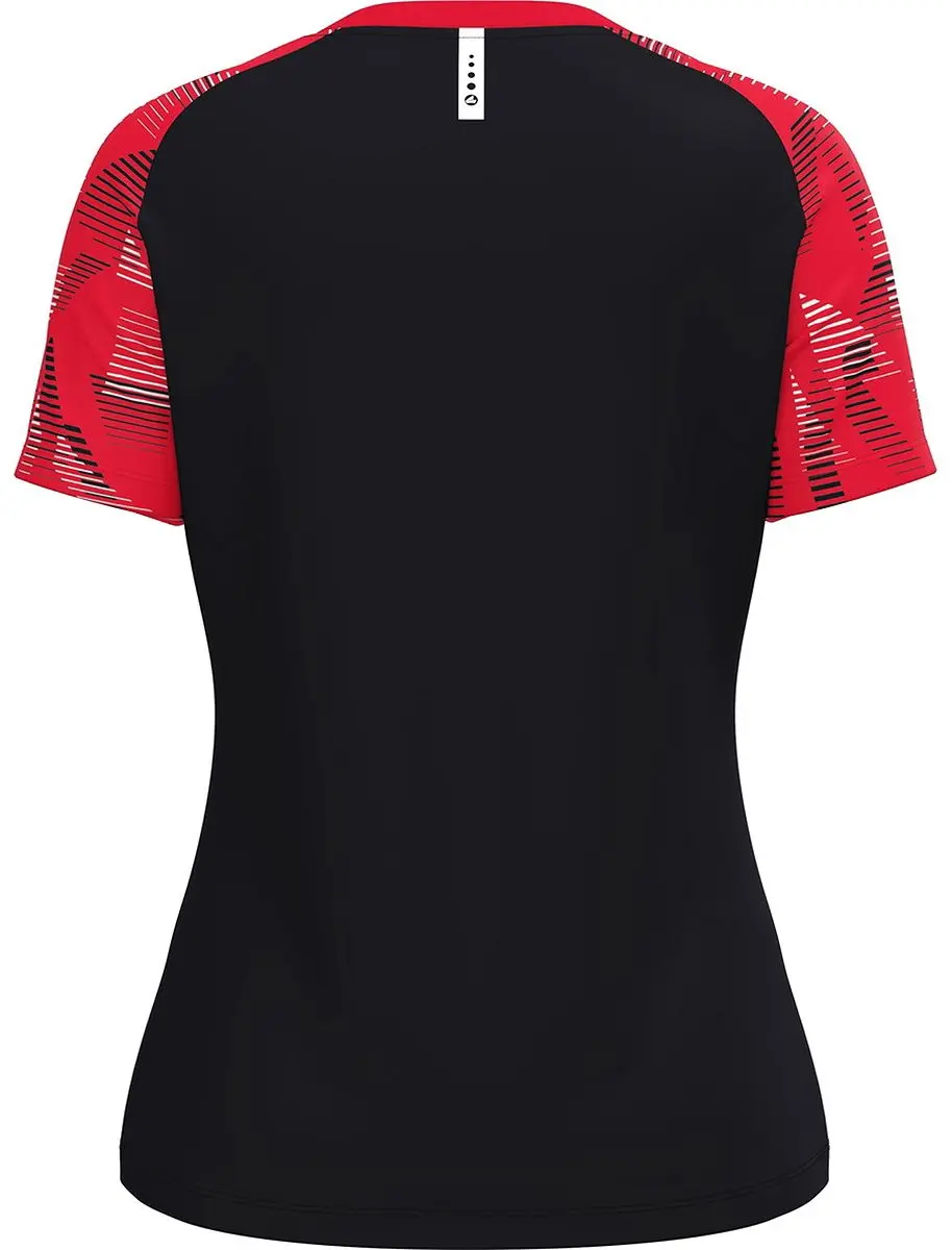JAKO Sonic T-Shirt Dames - Zwart/Rood 42