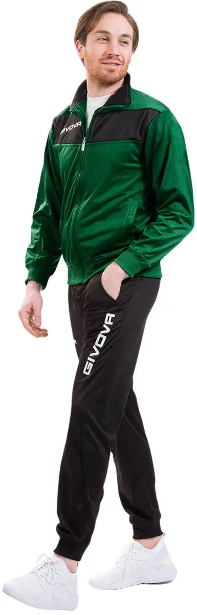 Givova Trainingspak Tuta Visa Triacetato Groen-Zwart