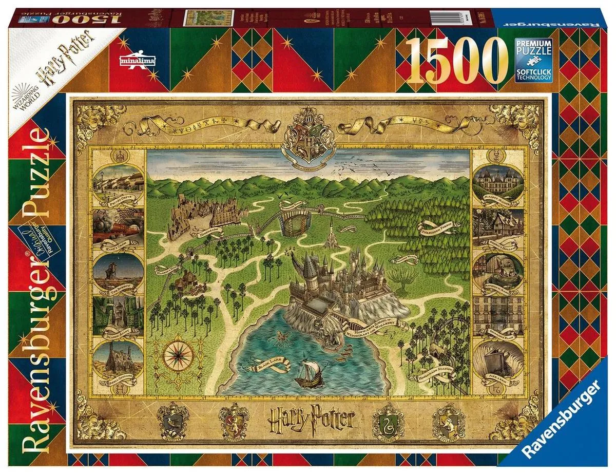 Ravensburger Harry Potter Hogwarts Map Legpuzzel 1500 Stuks