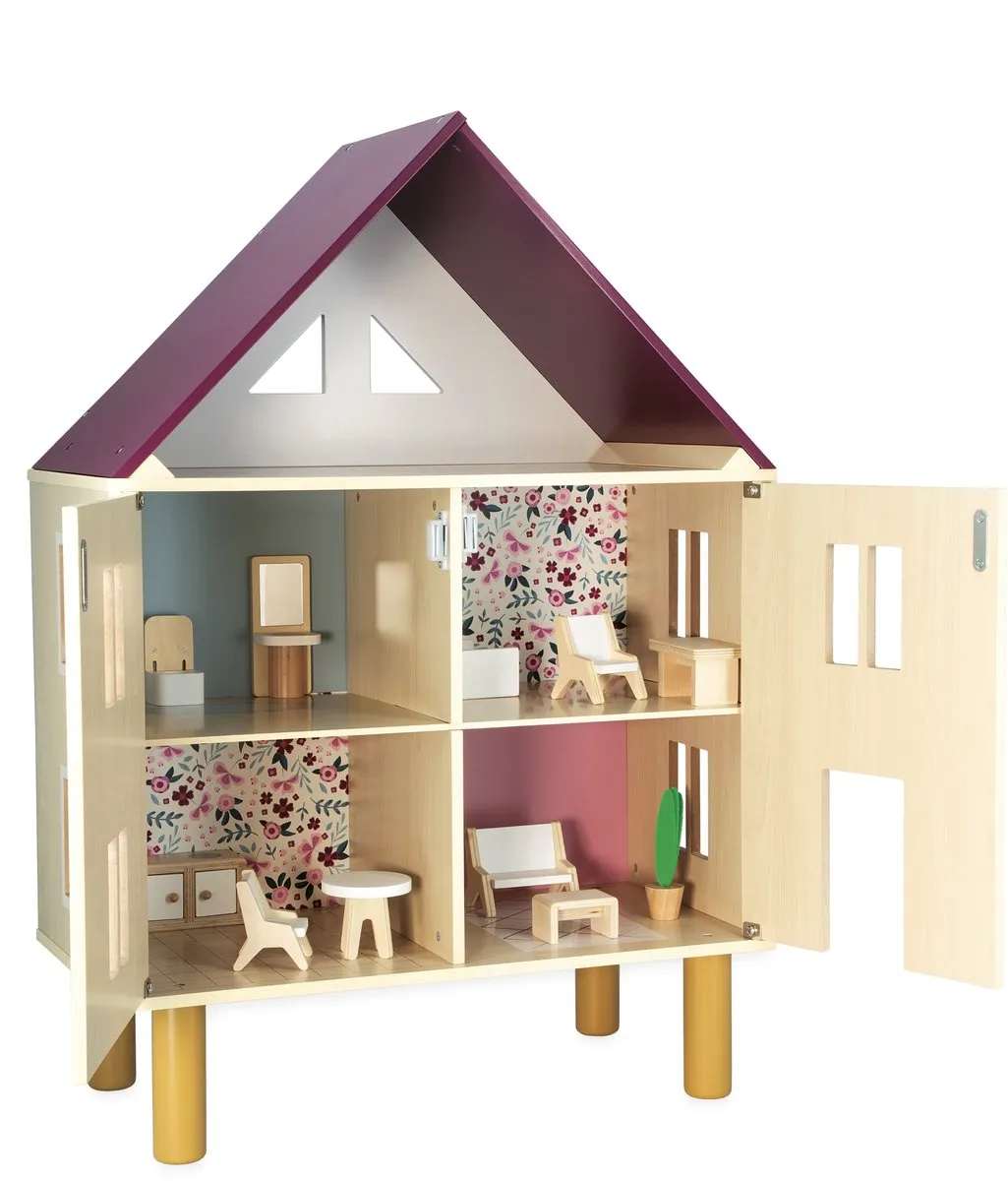 Janod Twist Houten Poppenhuis 3 Verdiepingen