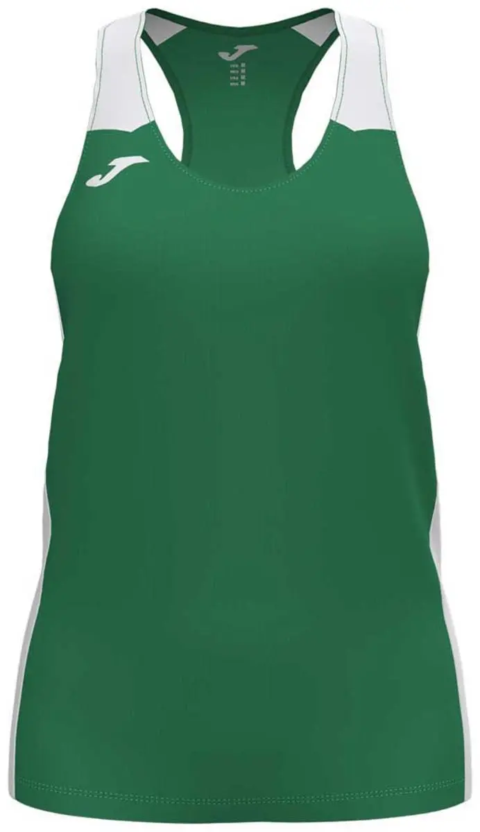 Joma Record II Mouwloos T-shirt - M - Green Medium