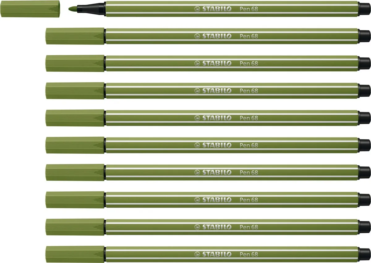 STABILO Pen 68 Premium Viltstift Mosgroen