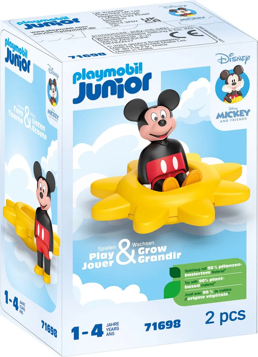 Playmobil Junior Mickey Mouse Draaiende Zon 71698