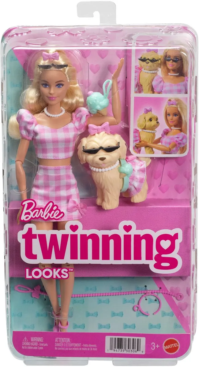 Barbie Twinning Looks Modepop met Hondje - JFP36 - Multicolor - afbeelding 6 van 6