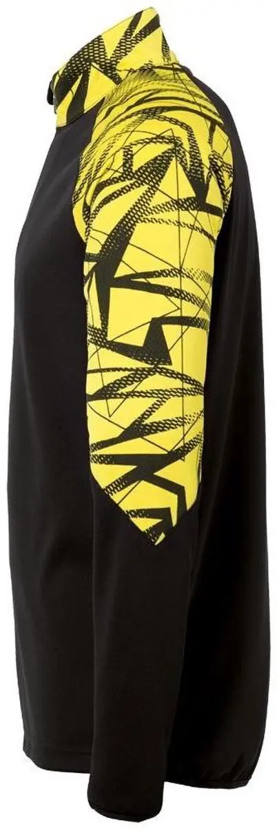 Uhlsport Goal 25 1/4 Zip Trainingsjack - XXXL - Schwarz/Limonengelb - afbeelding 2 van 6