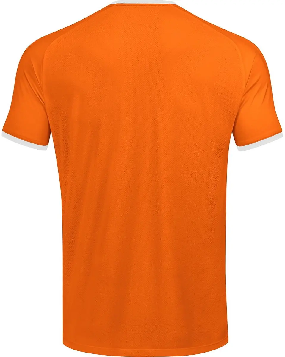 Jako Inter Shirt Korte Mouw Kinderen 128 - Wit/Fluo Oranje