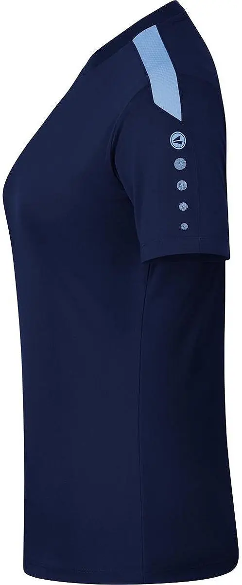 JAKO Power Shirt Dames Korte Mouw - Hemelsblauw/Marine 42
