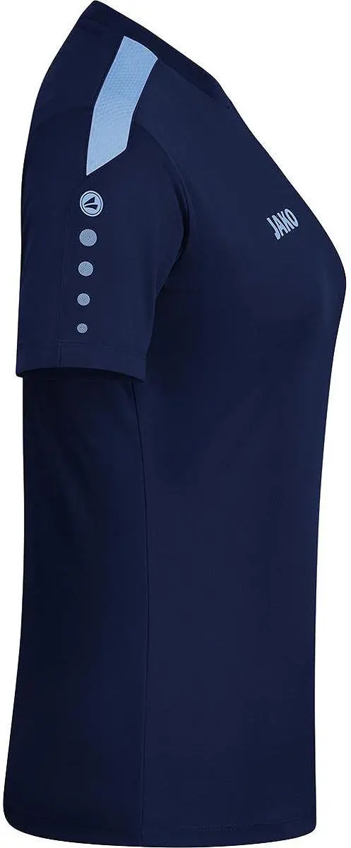 JAKO Power Shirt Dames Korte Mouw - Hemelsblauw/Marine 42