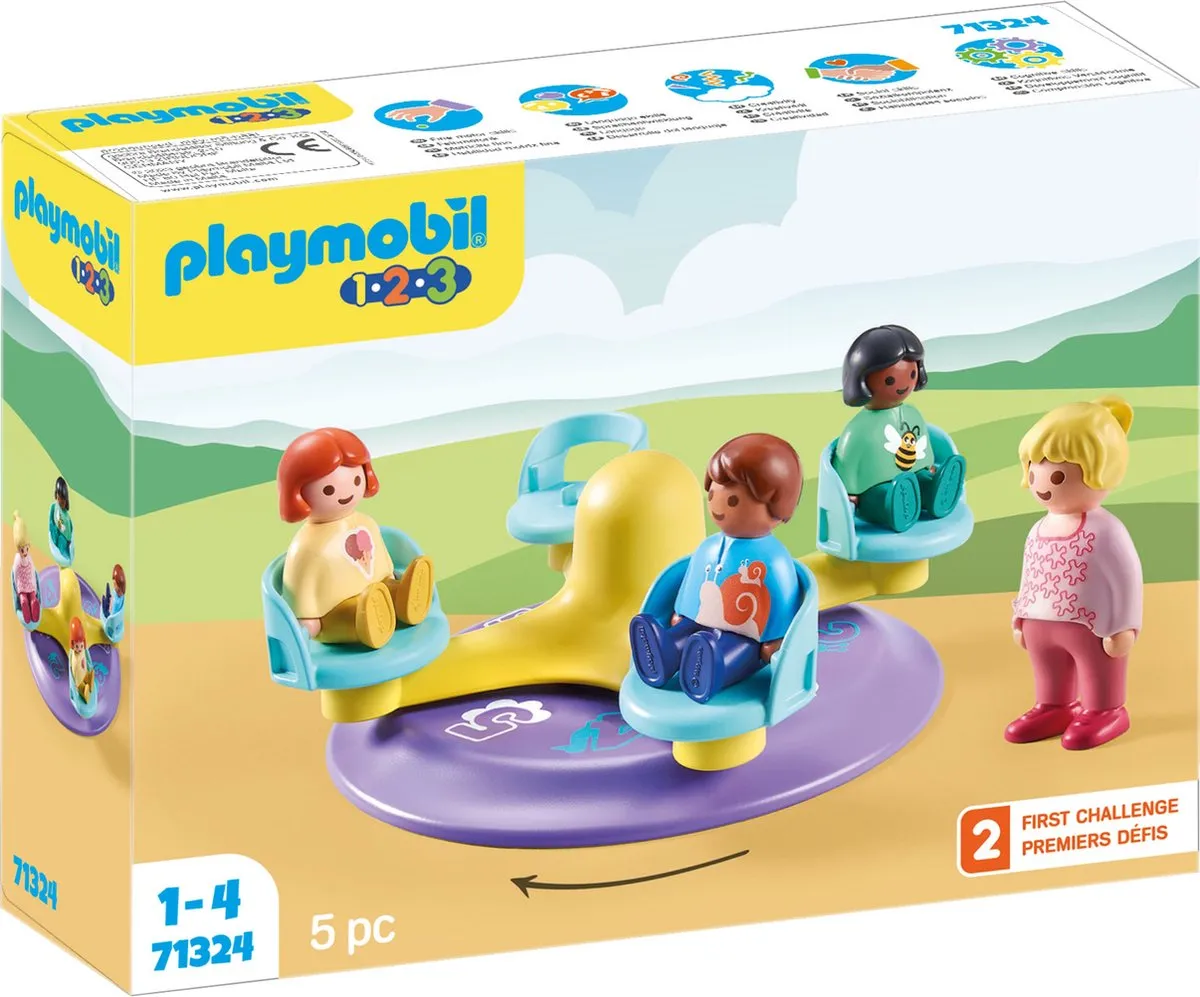 Playmobil 1.2.3 Kindercarrousel 71324