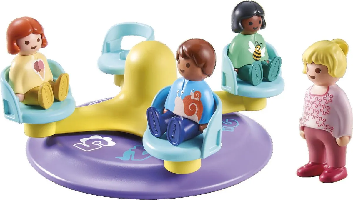Playmobil 1.2.3 Kindercarrousel 71324 - Multicolor