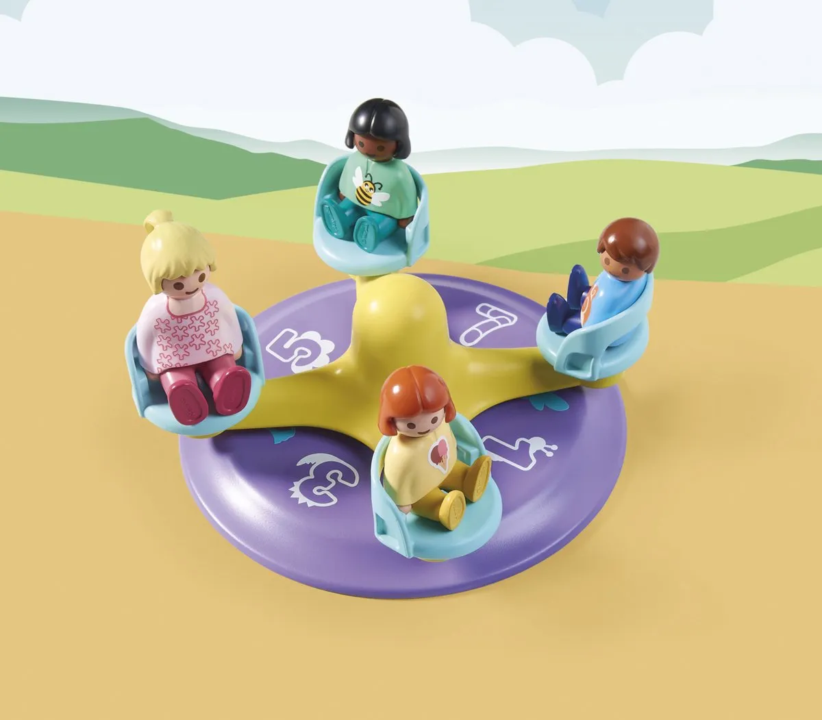 Playmobil 1.2.3 Kindercarrousel 71324 - Multicolor