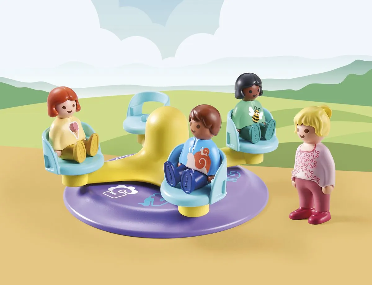 Playmobil 1.2.3 Kindercarrousel 71324 - Multicolor