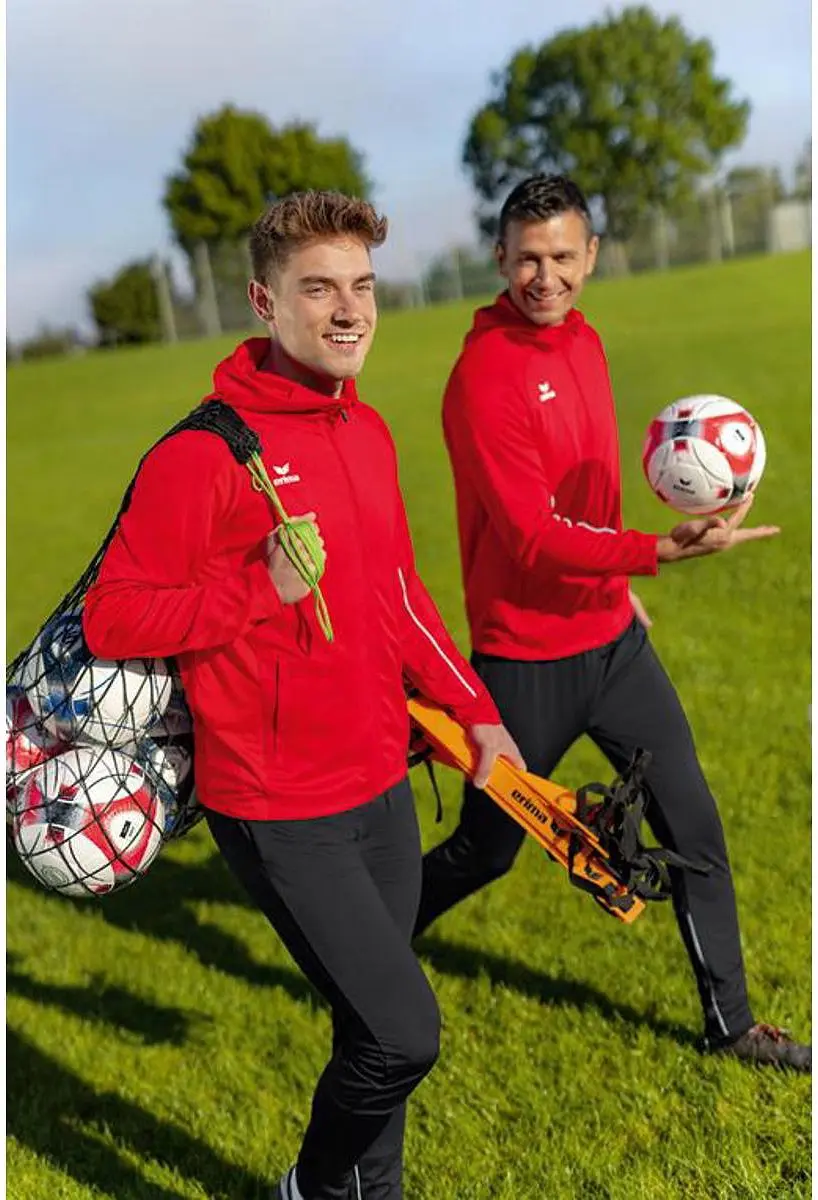 Erima Liga Star Trainingsjack Kinderen 164 - Wit/Rood