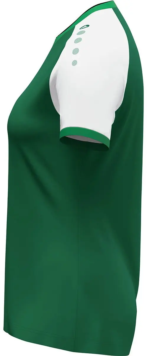 Jako Dynamic Shirt Korte Mouw Dames XL - Donkergroen/Wit