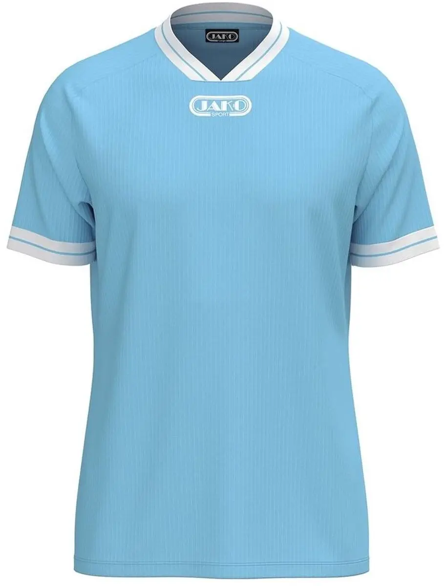 JAKO Retro Shirt Korte Mouw Kinderen 152 - Lichtblauw