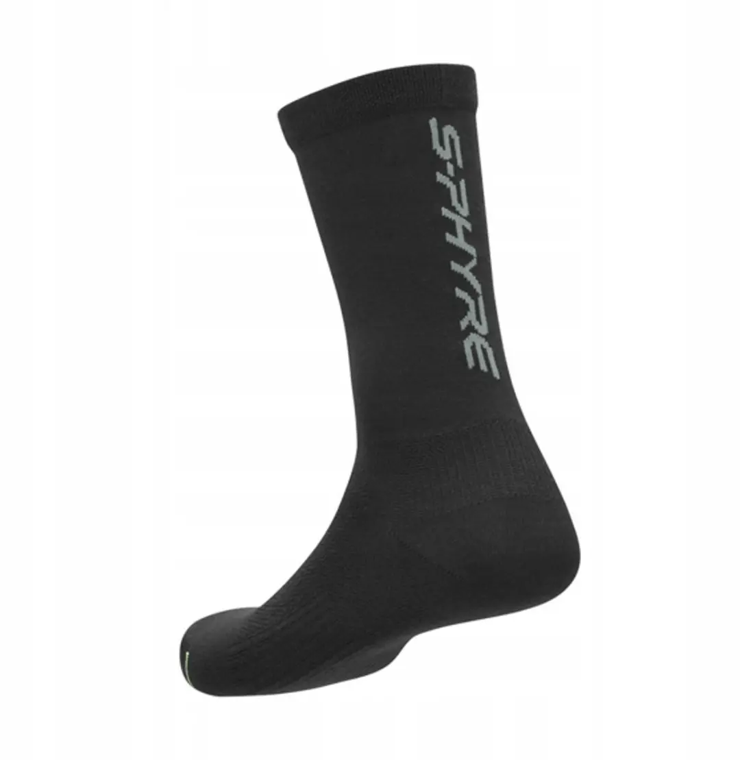 Shimano S-PHYRE Merino Fietssokken - Zwart L-XL