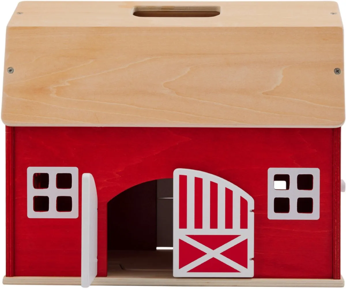 Schleich Farm World Houten Boerderij 42602 - Rood/Wit