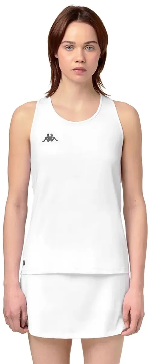 Kappa Ipef Mouwloos T-shirt Wit M Vrouw