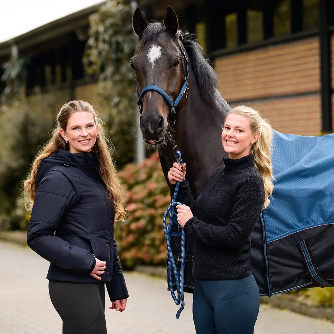 QHP Trui Teddie Halve Rits - Zwart - Maat 40 - afbeelding 4 van 6