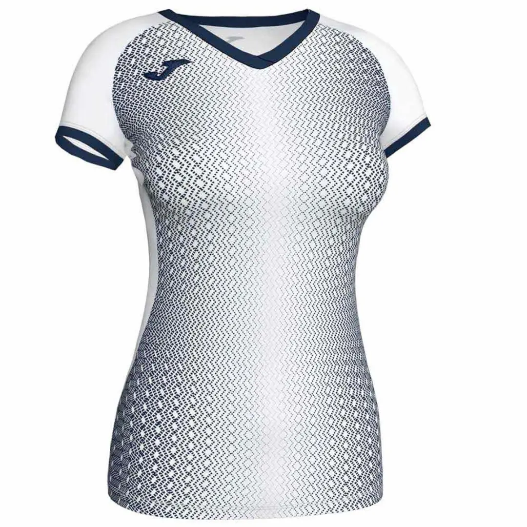 Joma Supernova T-shirt Met Korte Mouwen Wit,Zwart M Vrouw