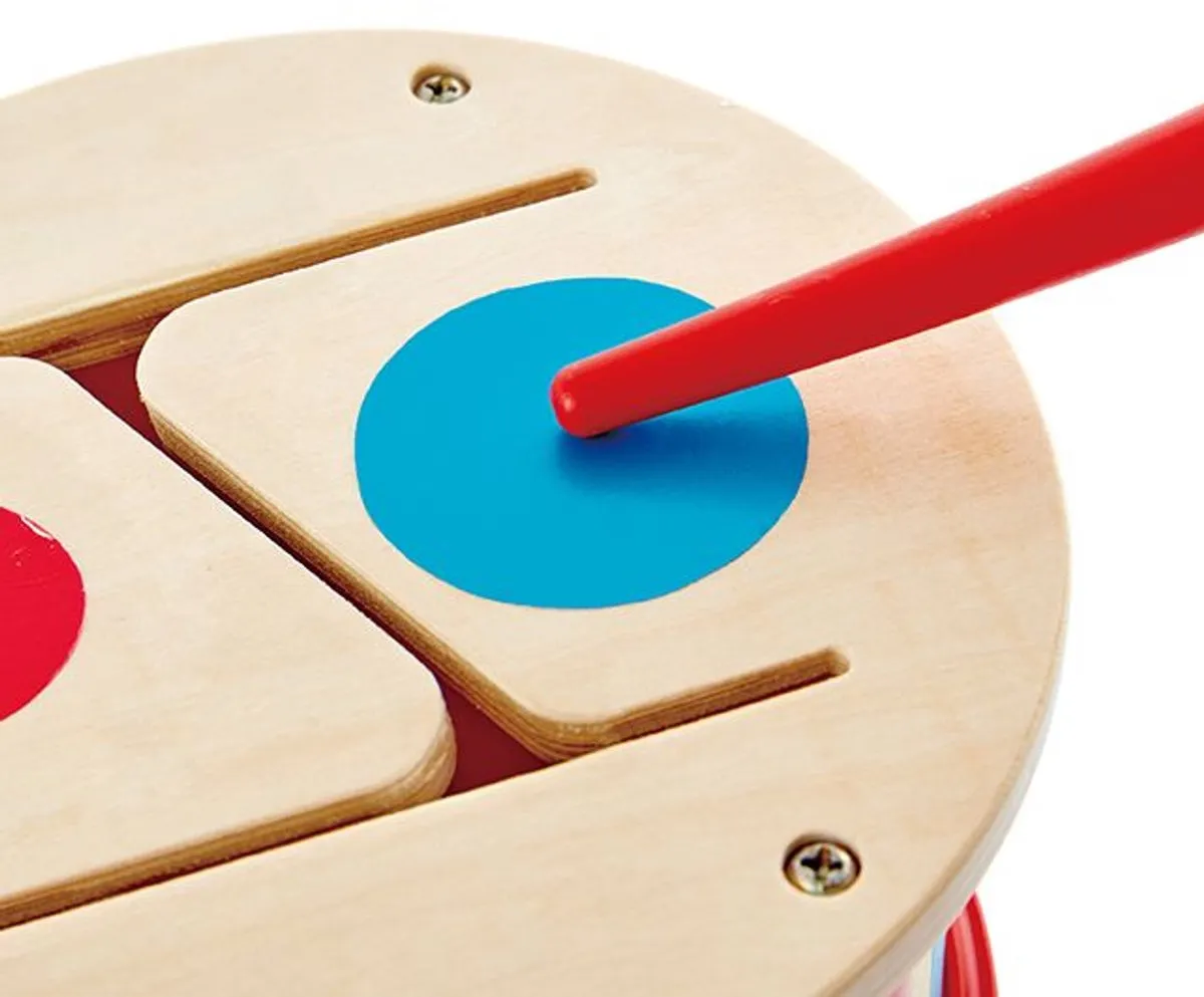Hape Doppelseitige Trommel - Veelkleurig