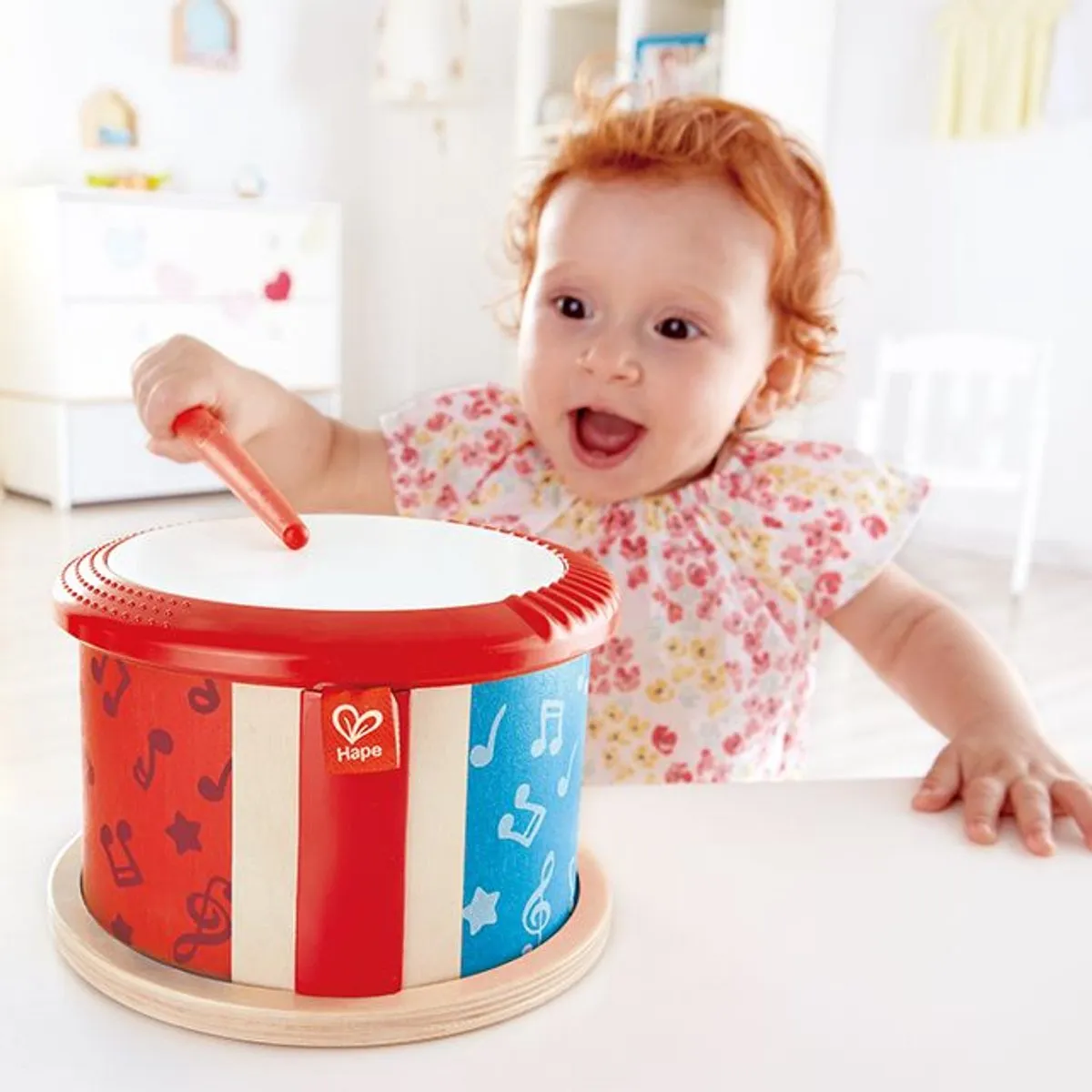 Hape Doppelseitige Trommel - Veelkleurig