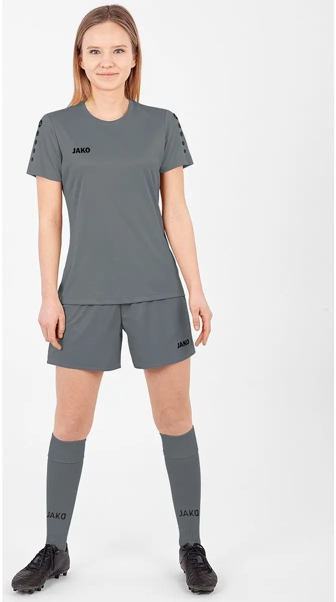 Jako Team Shirt Korte Mouw Dames - Steengrijs | Maat: 36