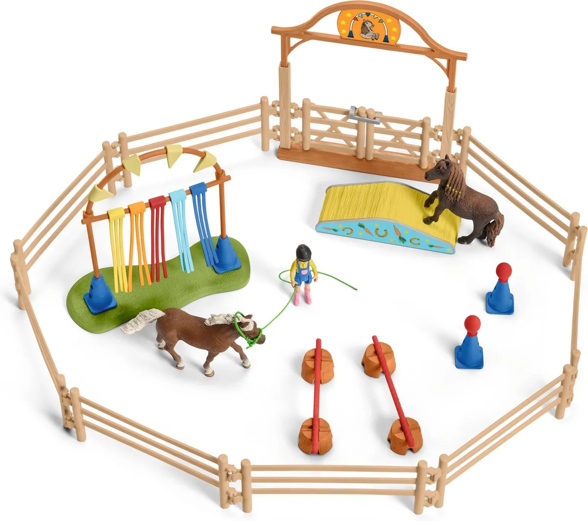 Schleich Farm World Paarden Trainingskamp Speelfigurenset 42481 - 41-delig