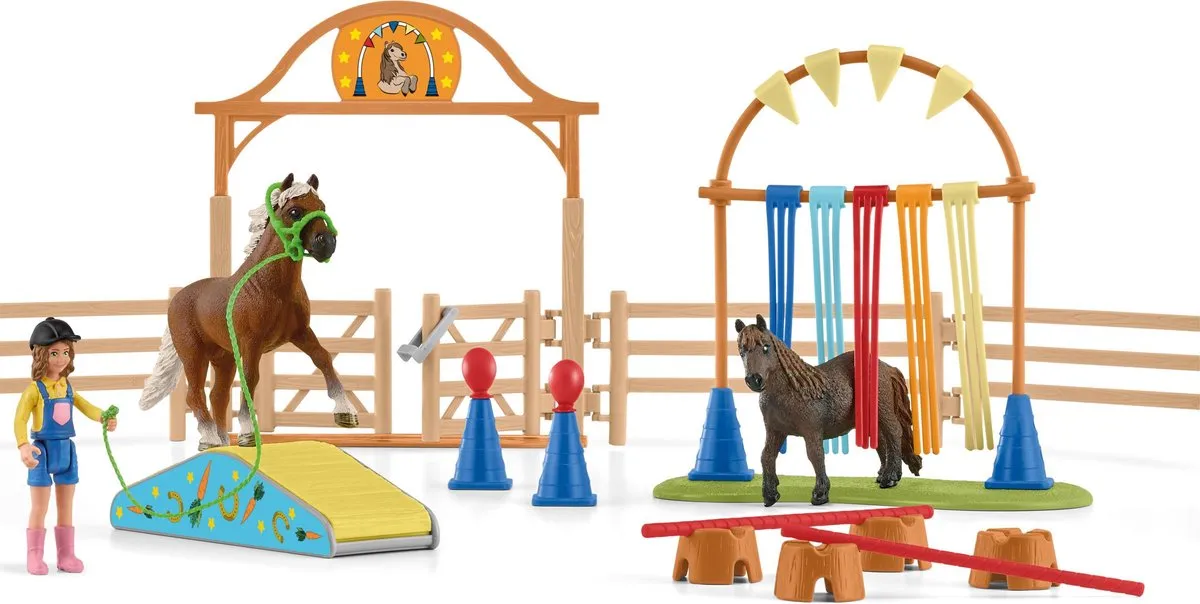 Schleich Farm World Paarden Trainingskamp Speelfigurenset 42481 - 41-delig