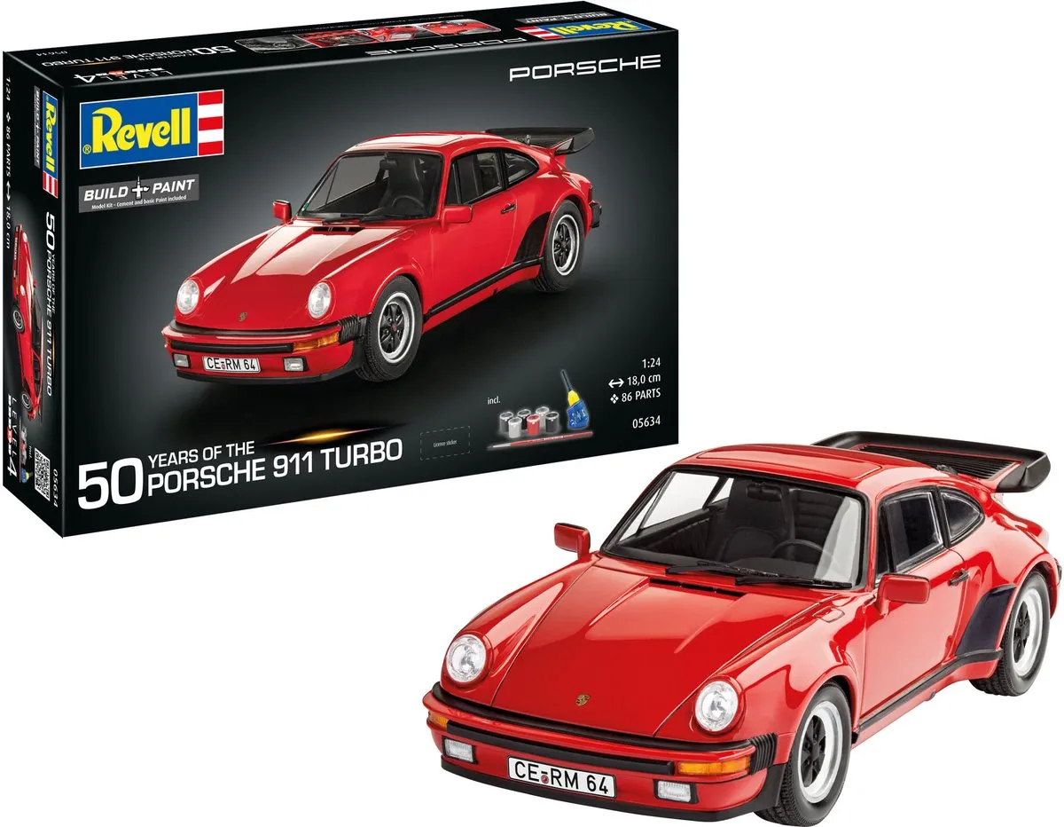 Revell 05634 Porsche 911 Turbo Modelbouwpakket 1:24