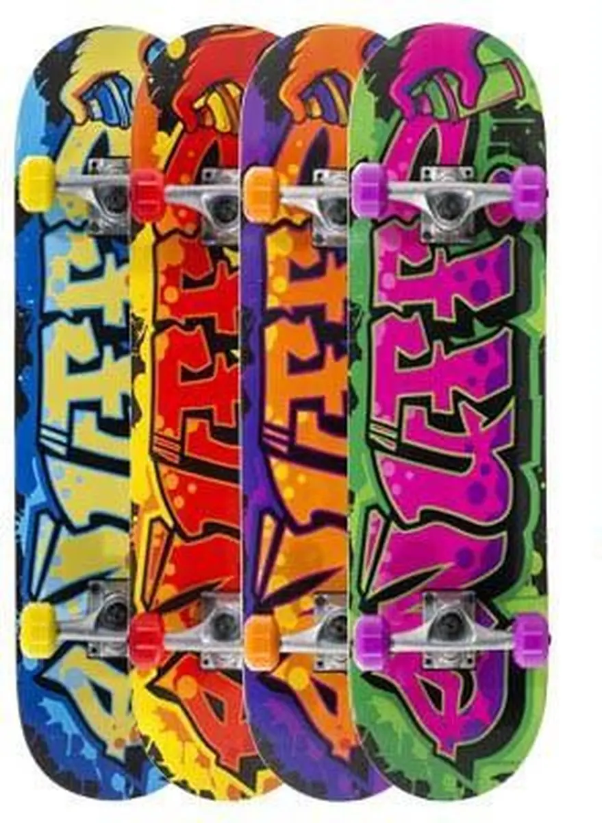 Enuff Skateboard Kinderen - L - Oranje/Paars - afbeelding 3 van 6